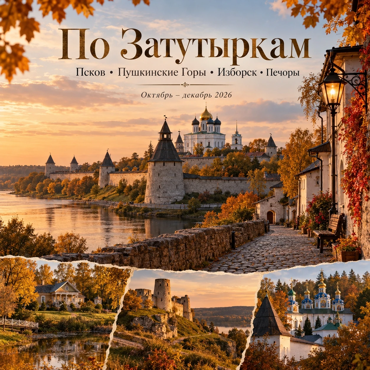 🏰 «ПО ЗАТУТЫРКАМ»: ПСКОВ, ПУШКИНСКИЕ ГОРЫ, ИЗБОРСК И ПЕЧОРЫ