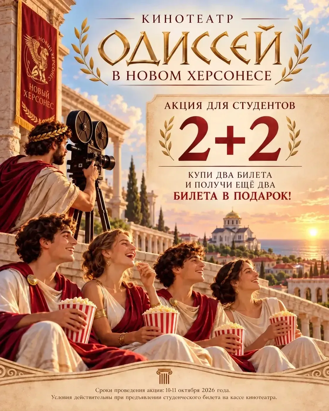 🎓«Одиссей» зовёт студентов в кино на выходных!