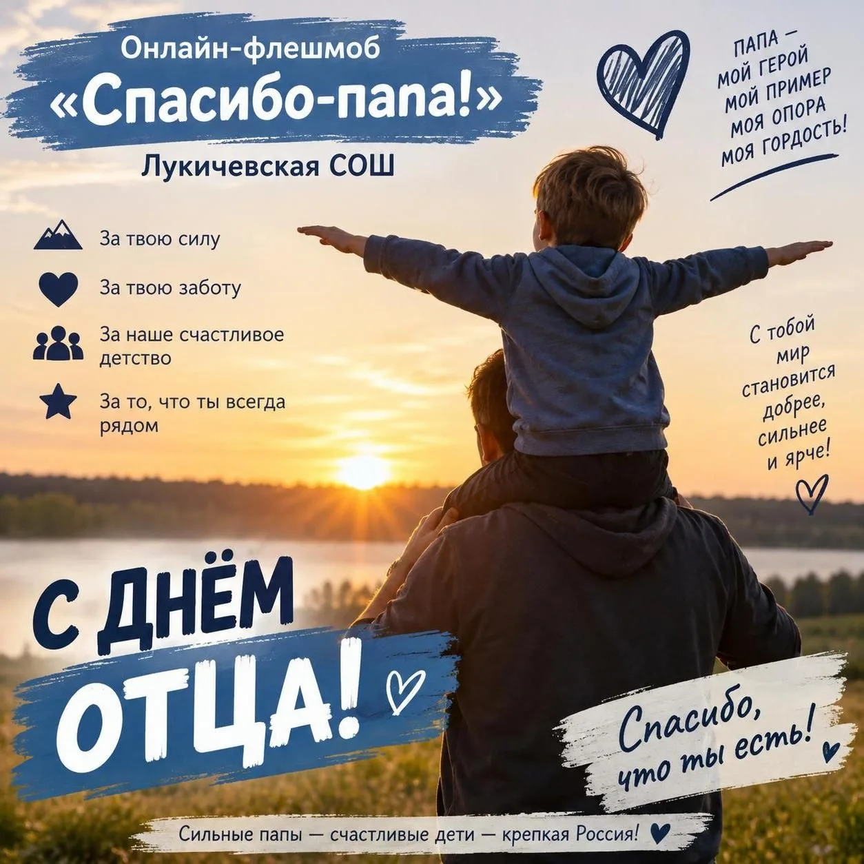 🎬 «Ребята нашей школы говорят: „Спасибо, папа!“» 💛При поддержке советника директора п...