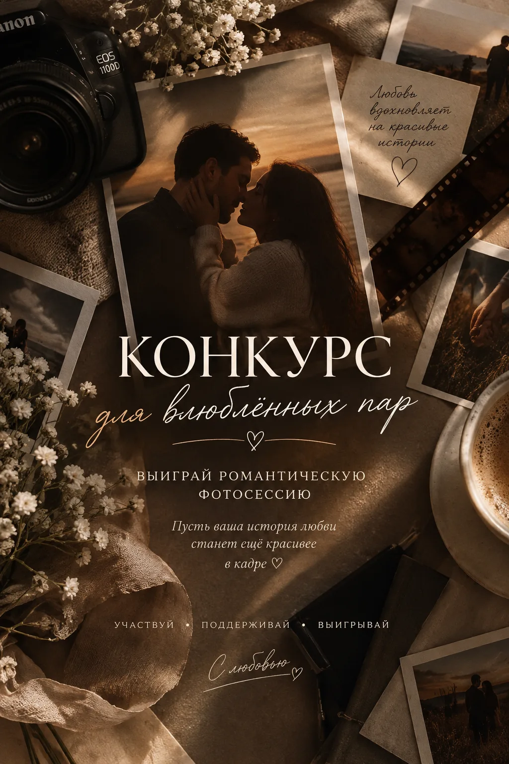 Я запустила конкурс для влюблённых пар🤎