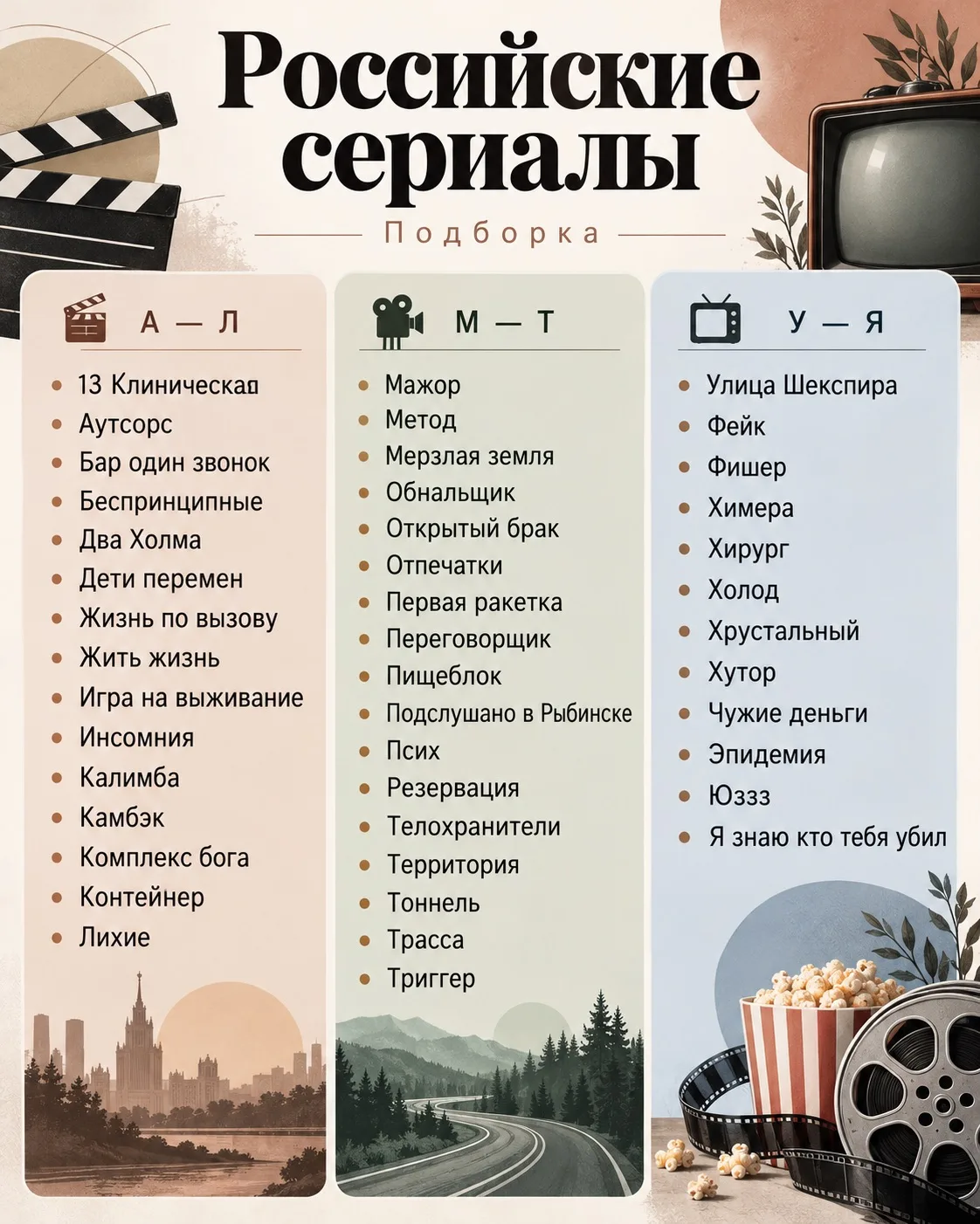 Подборка классных сериалов 🔥дополняйте !