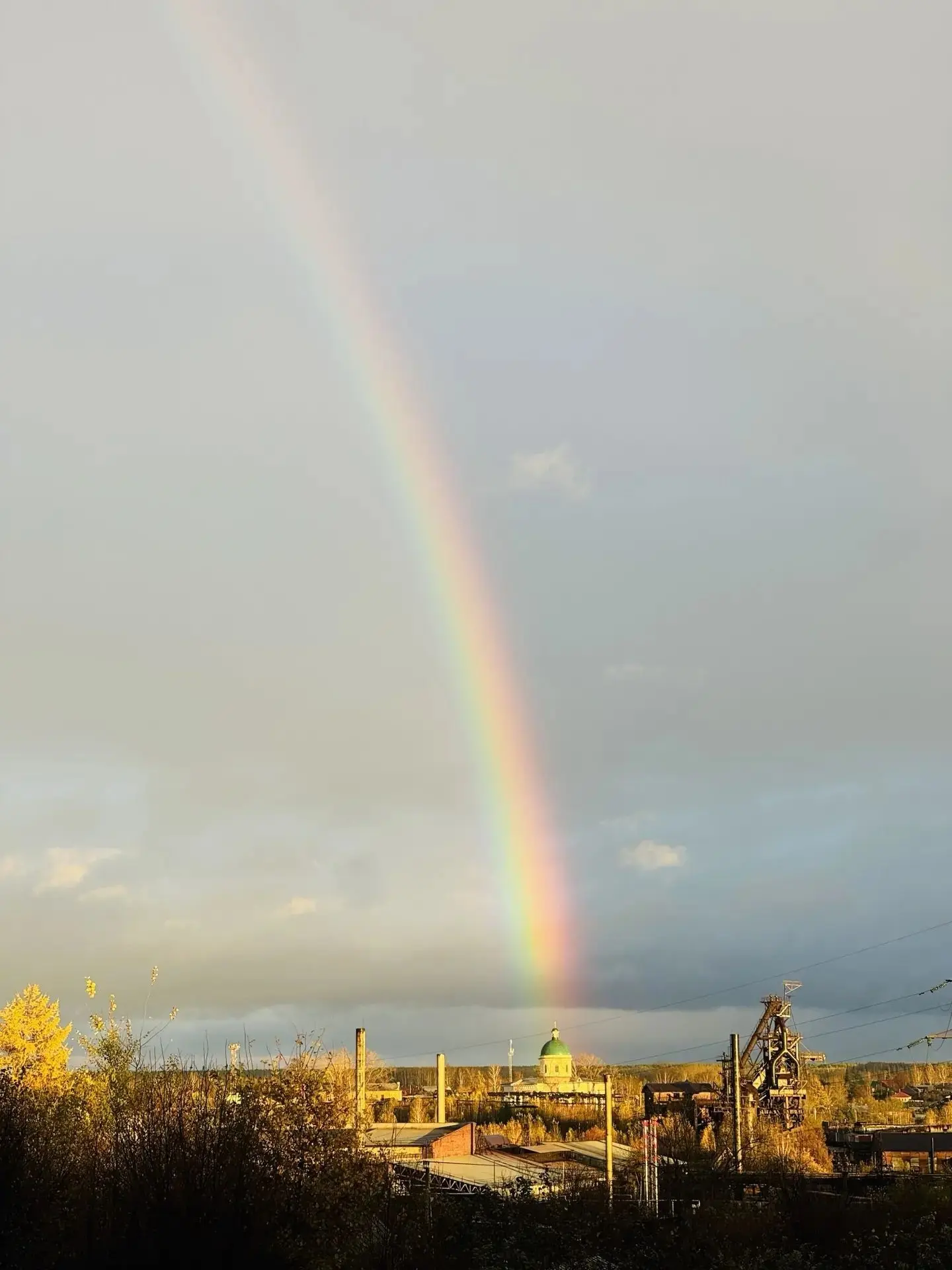 Радуга вышла прямо из церкви Николая Чудотворца в Нижней Салде 🌈