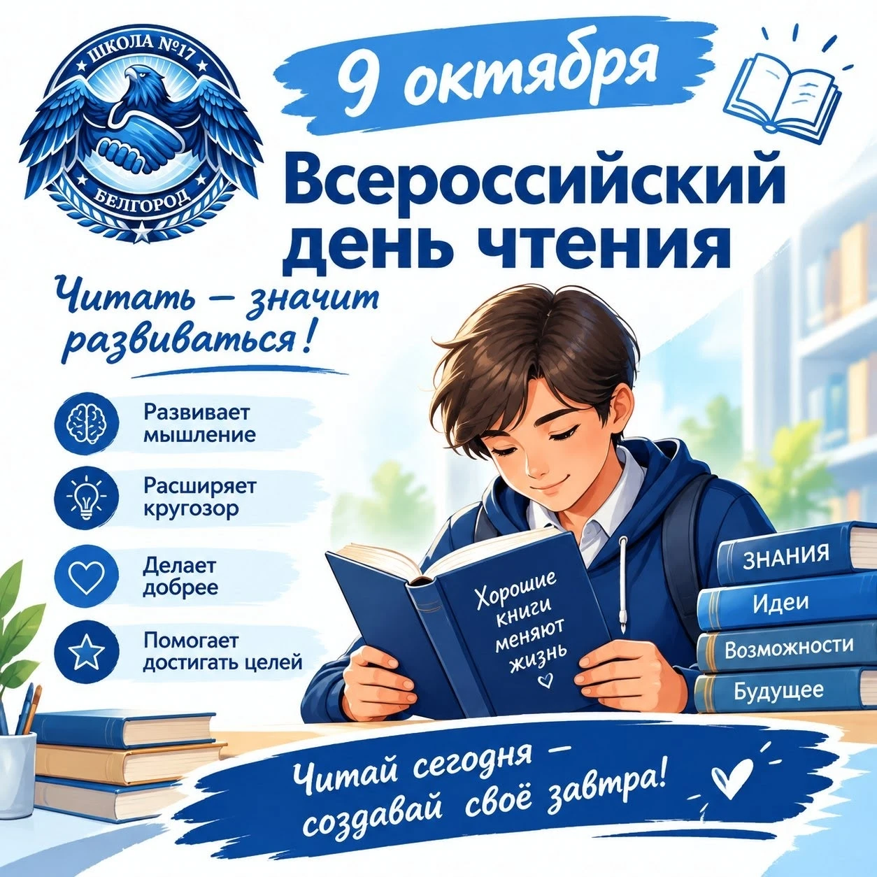 🎉 Всемирный день чтения — прекрасный праздник! 🎉