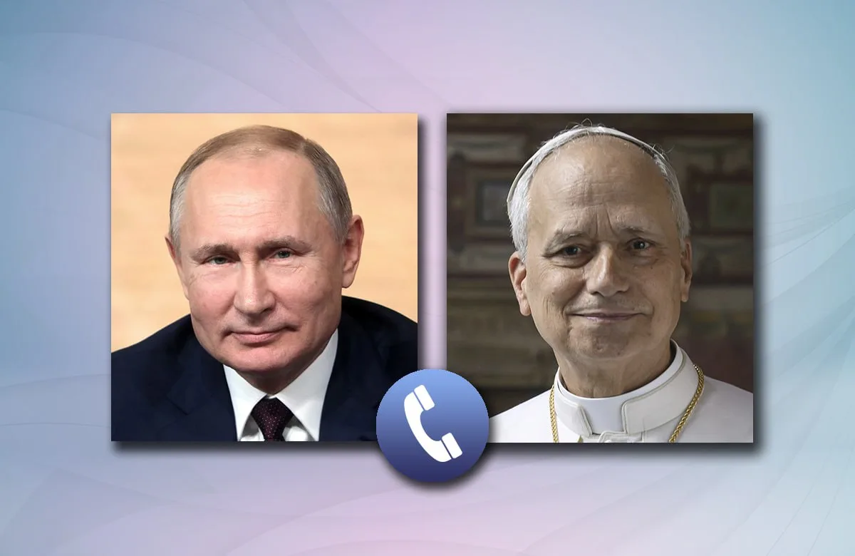 🇷🇺🇻🇦📞 Состоялся телефонный разговор Президента России В.В.Путина с Папой Римским Л...