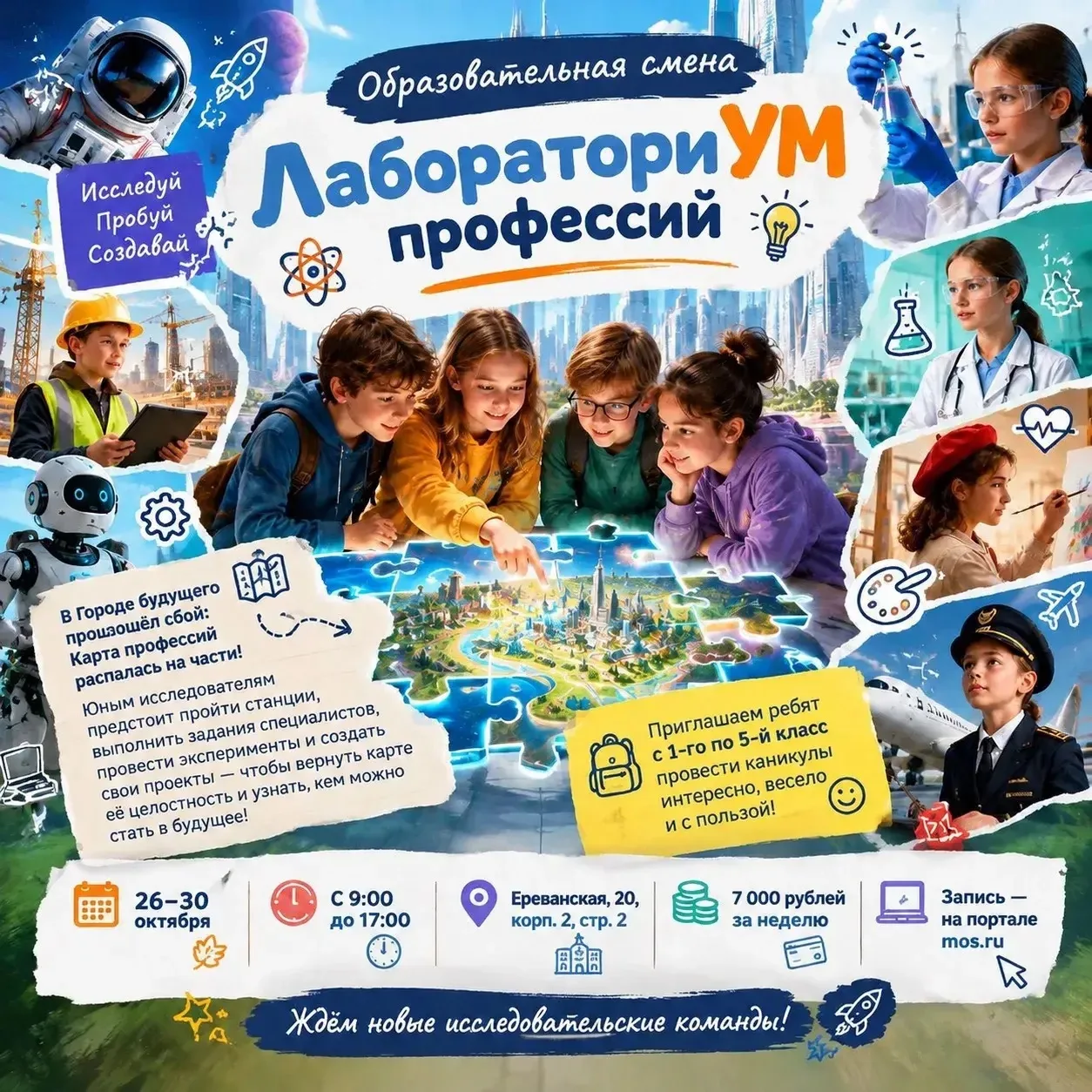 🚀🔍 Образовательная смена «ЛабораториУМ профессий»