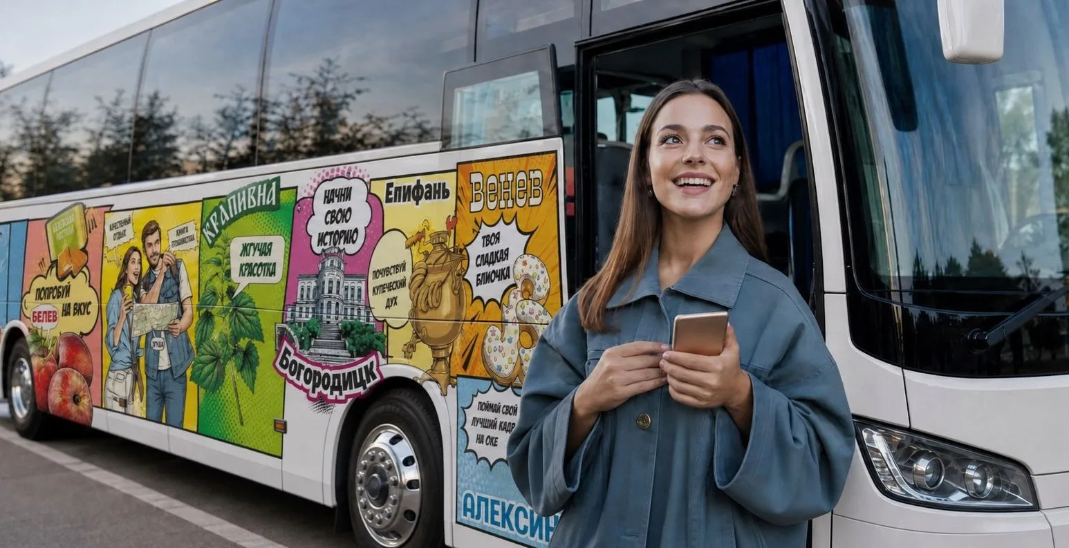 🚌 По Тульской области курсируют бесплатные туристические автобусы