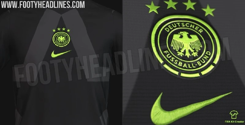 👕 Вратарская форма сборной Германии от Nike на 2027 год будет выполнена в полностью чё...
