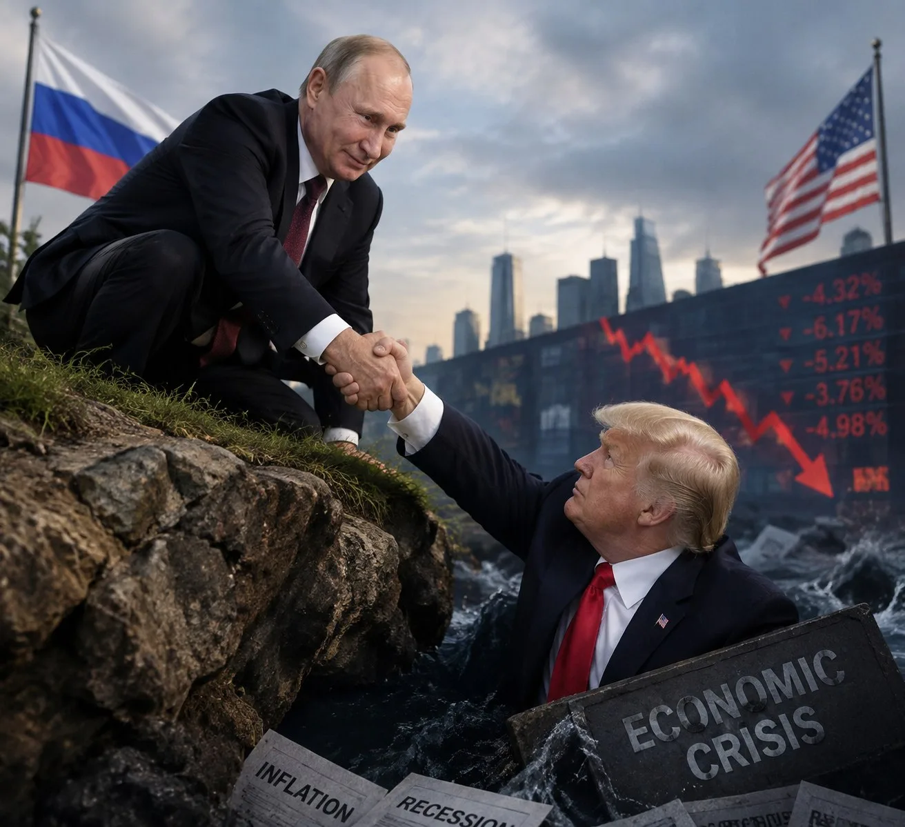 Путин и Трамп провели телефонный разговор.