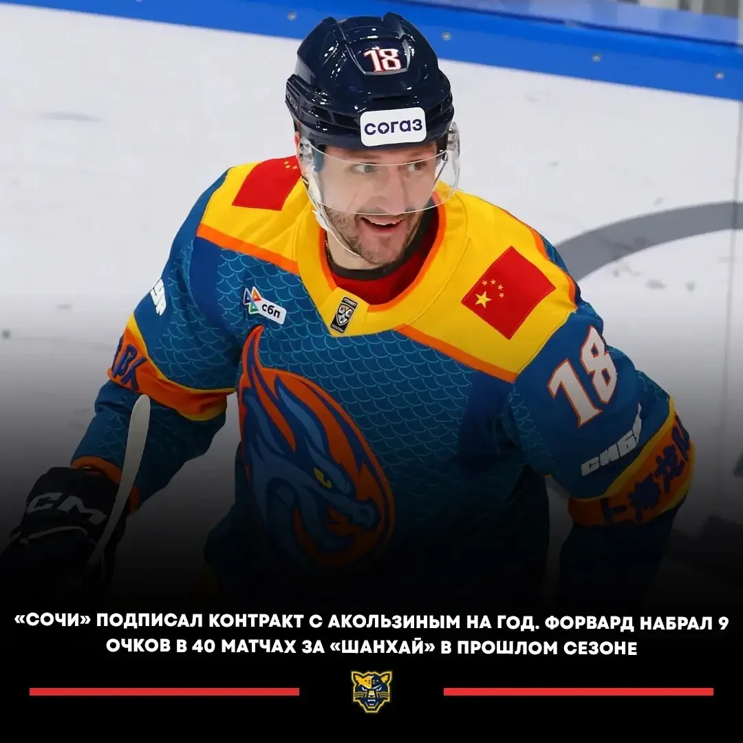 ⚡️«Сочи» подписал контракт с 35-летним нападающим Павлом Акользиным.