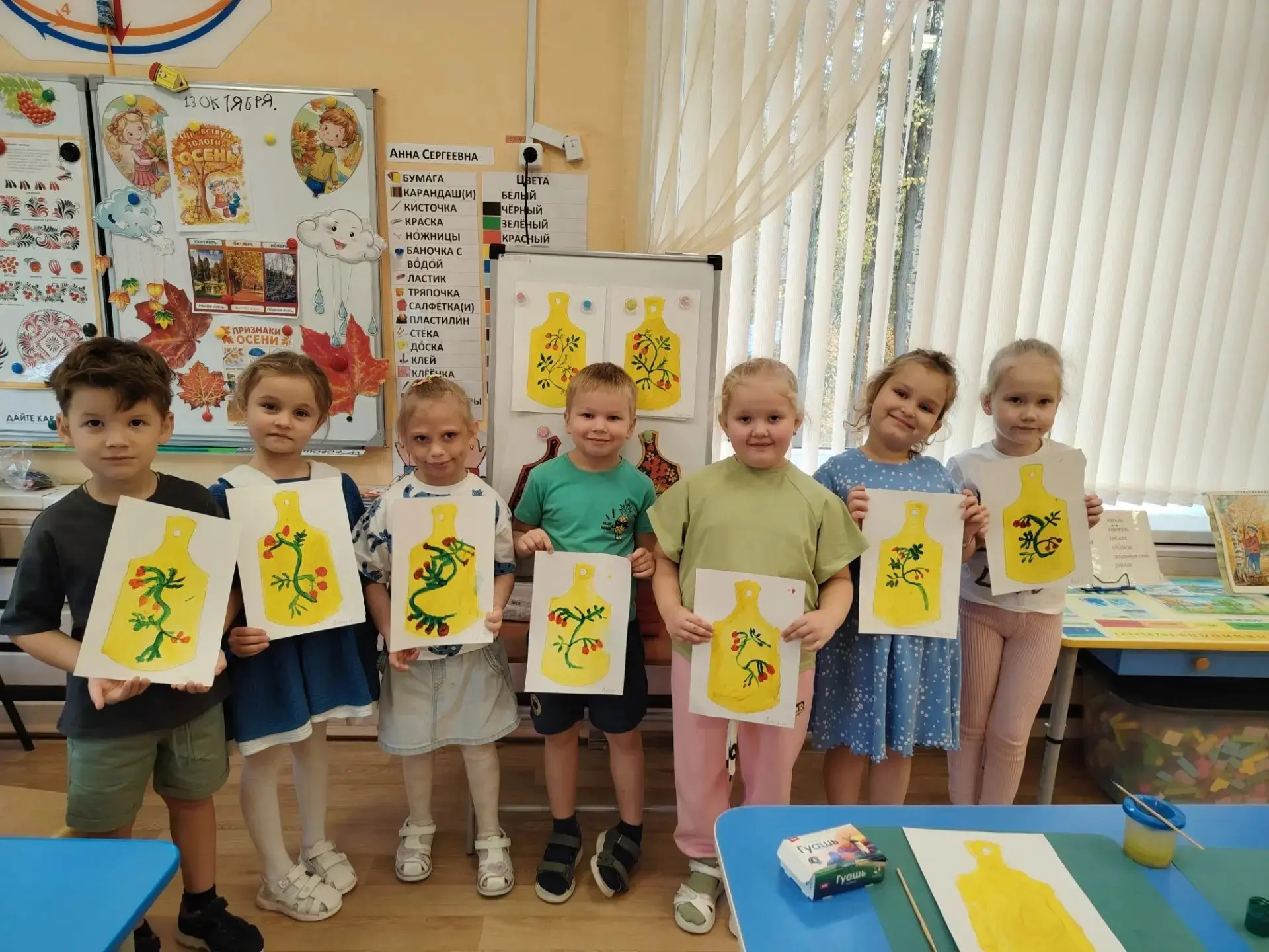 🎨 Дошколята открыли для себя золотую хохлому