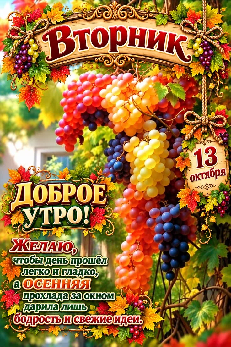 С добрым утром вторника!🍂🍁
