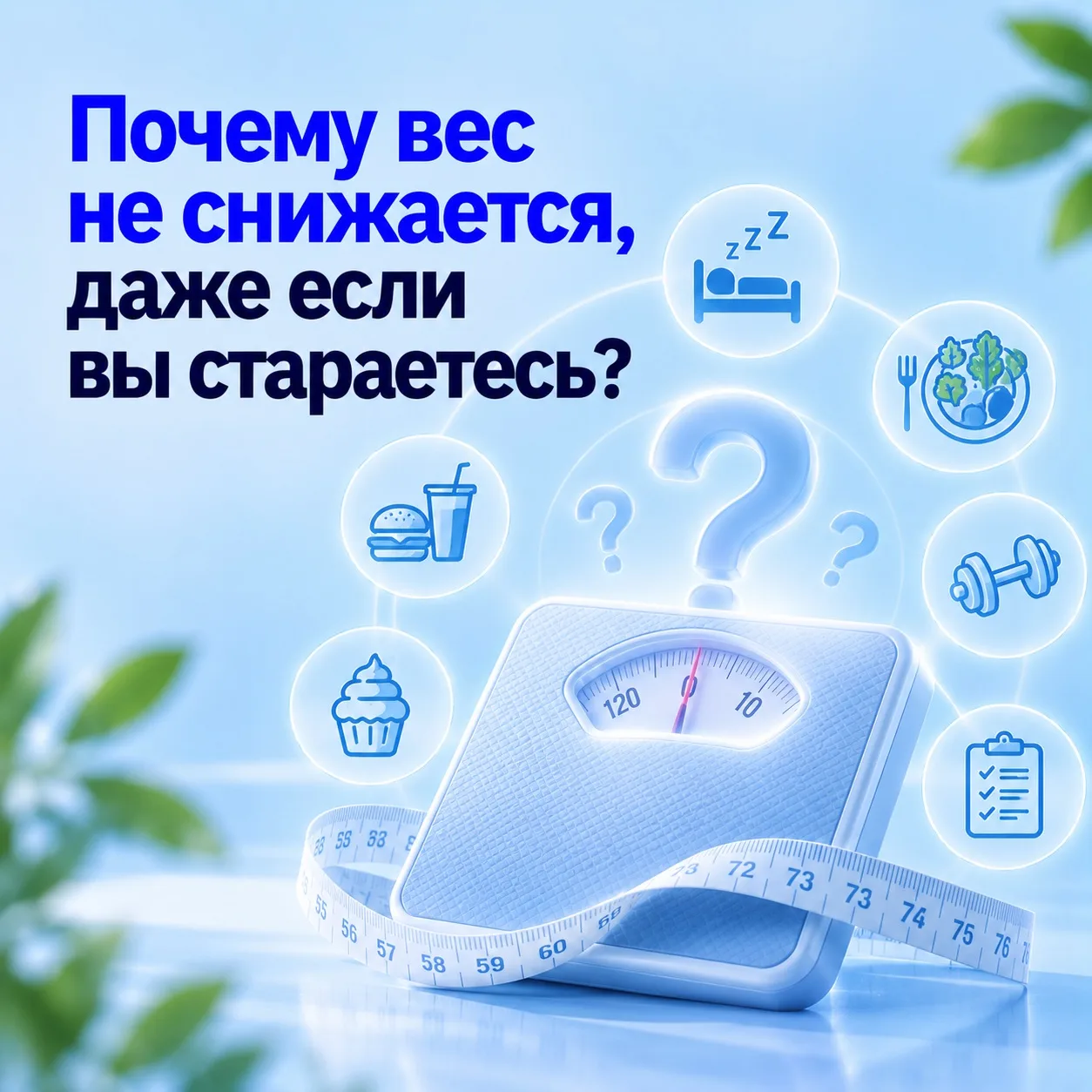 ⚖️ Почему вес не снижается, даже если вы стараетесь?