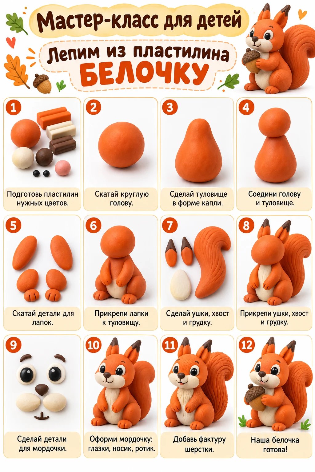 ЛЕПИМ ИЗ ПЛАСТИЛИНА! 🐿 🐰