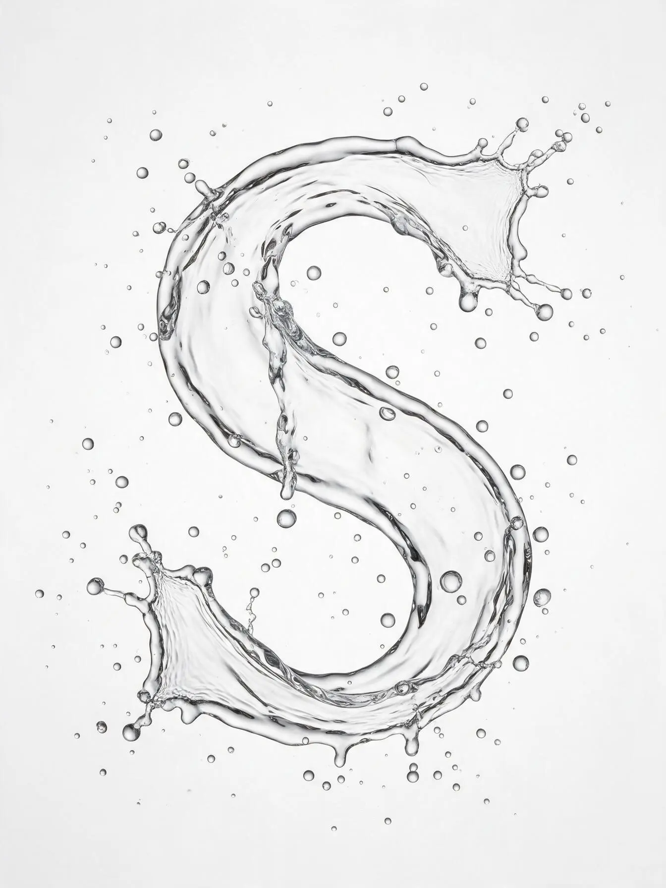 Буква из воды