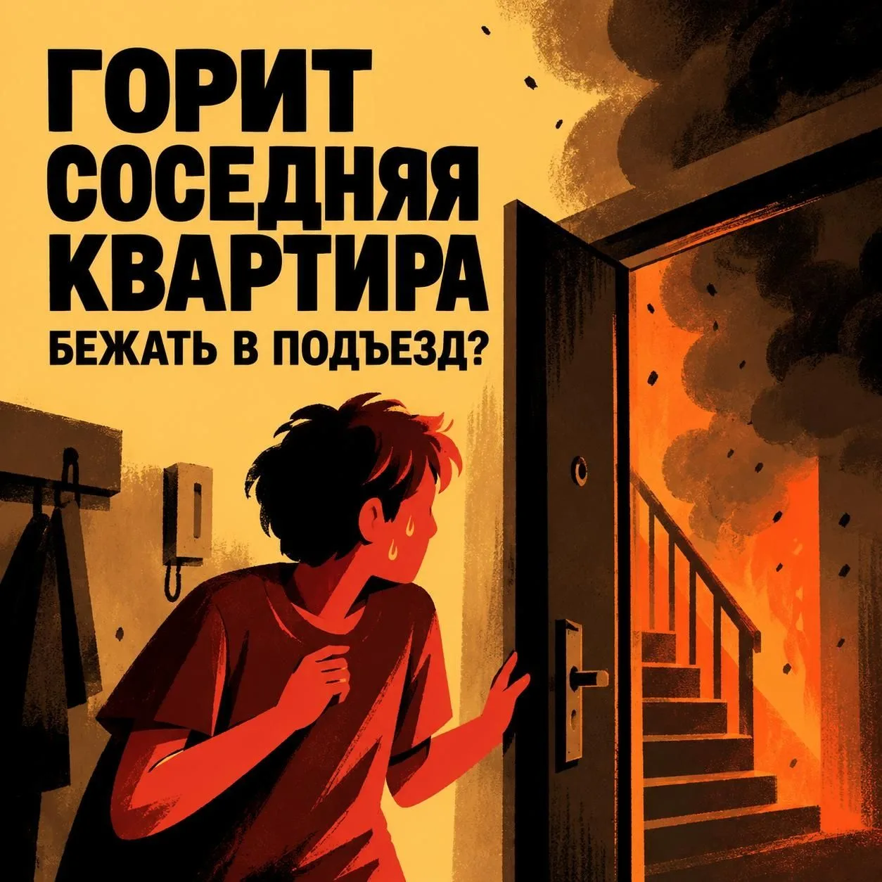 🔥 Пожар у соседей: выйти или остаться?