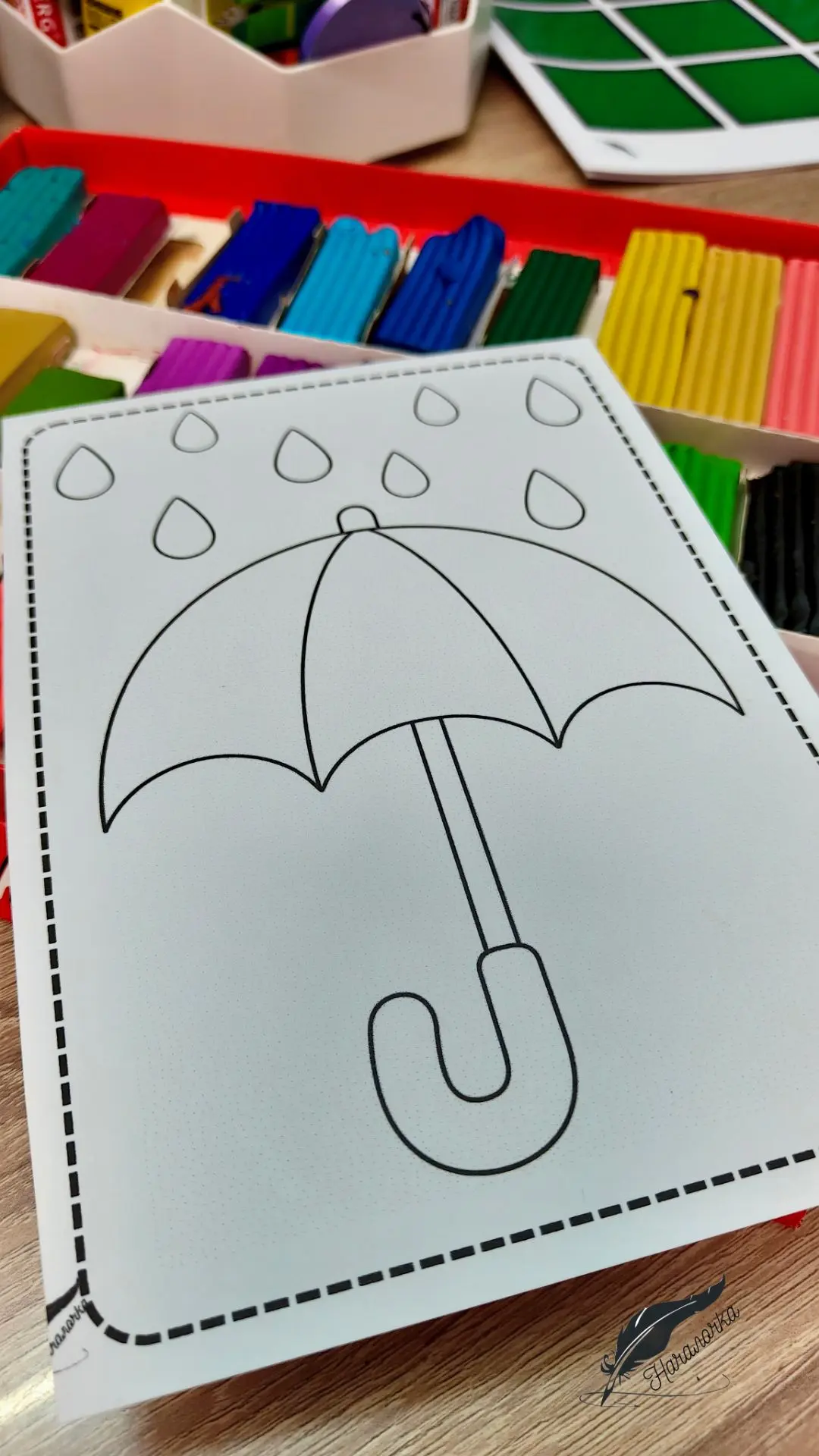 🍁Готовлю осеннюю пластилиновую аппликацию на урок труда. ☔☔☔