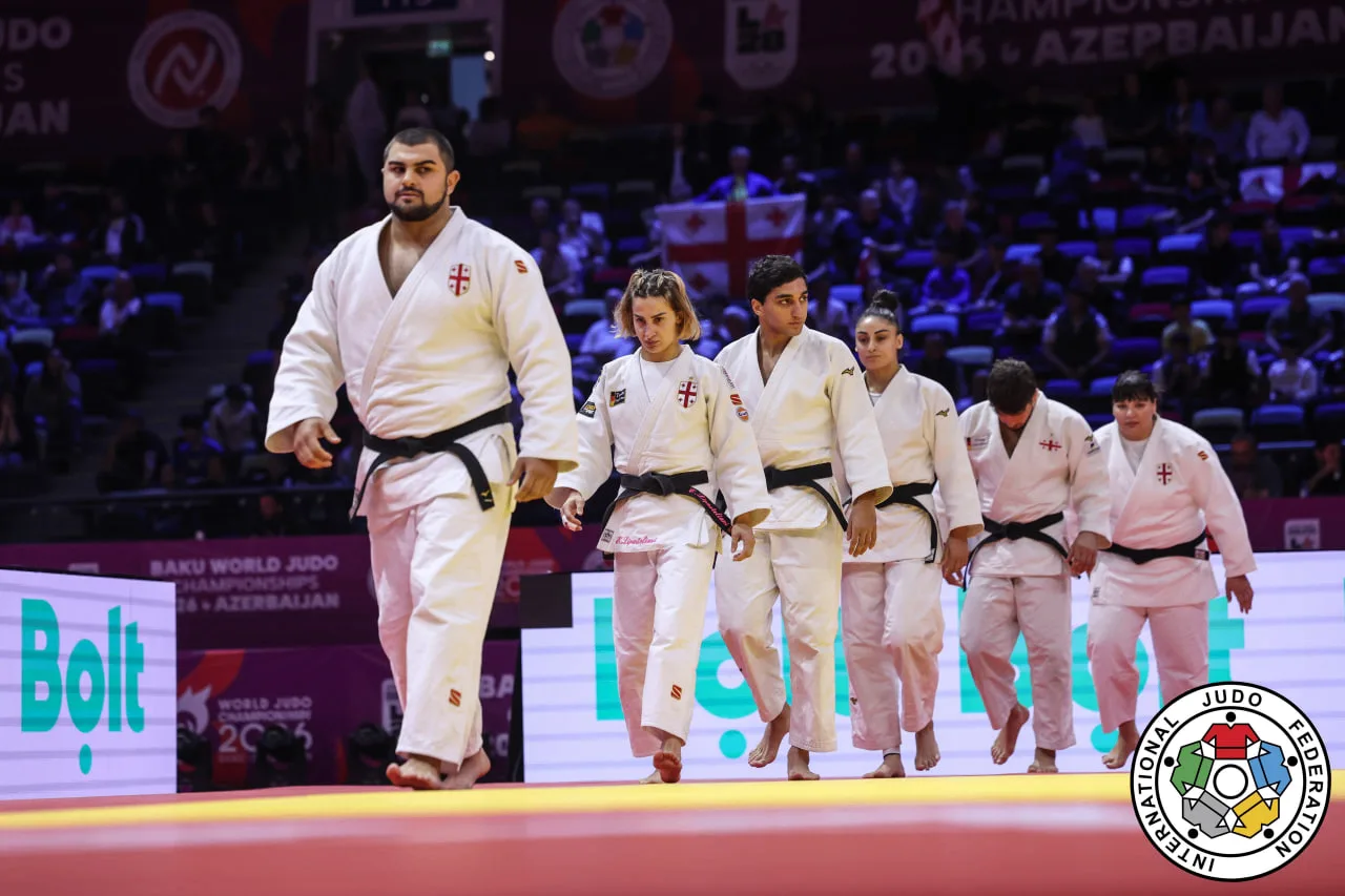 🇬🇪🥉 Cборная Грузии по дзюдо завоевала бронзу на чемпионате мира в командных соревнов...