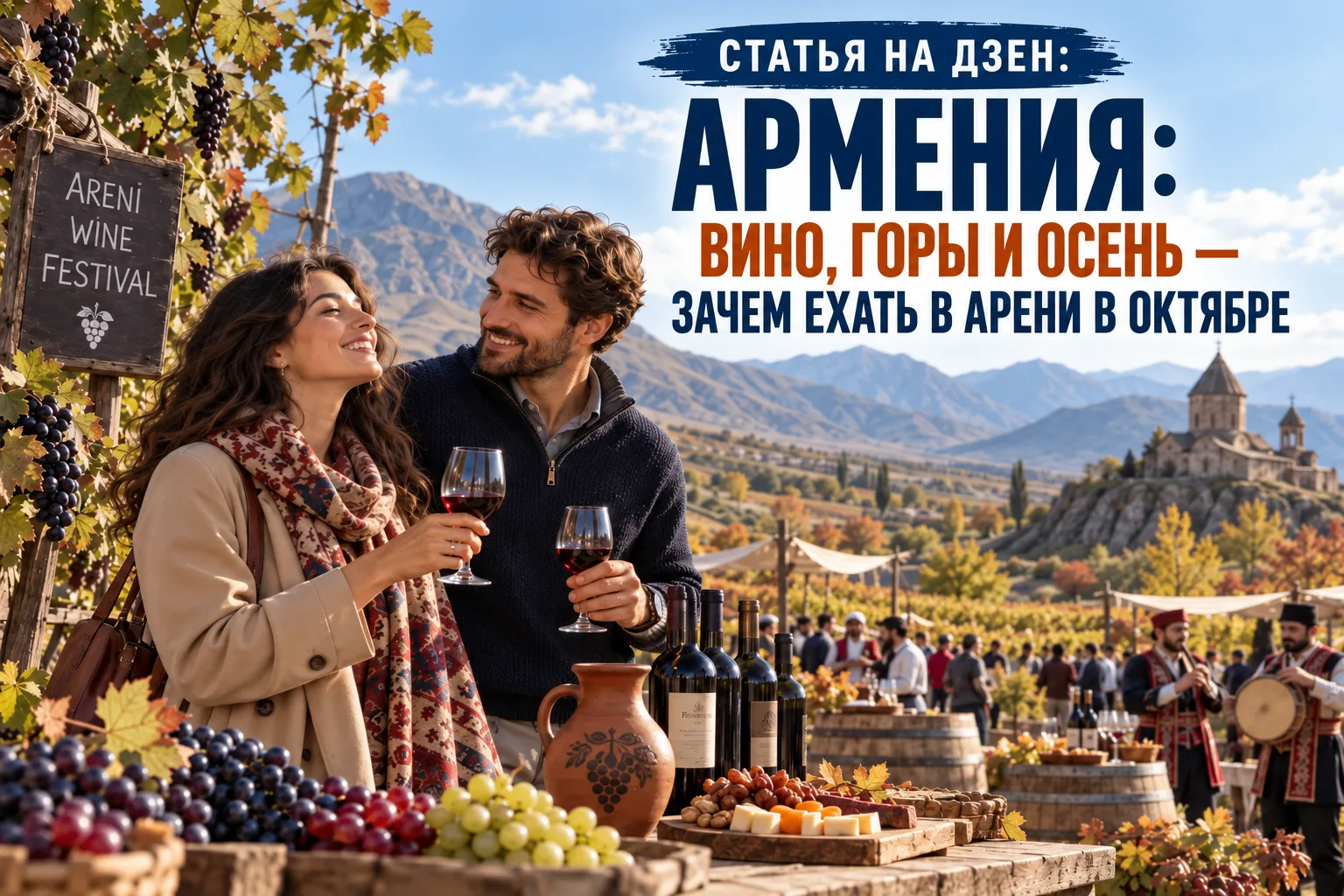 МЫ ВЫПУСТИЛИ СТАТЬЮ НА ДЗЕН! 👀АРМЕНИЯ: ВИНО, ГОРЫ И ОСЕНЬ — ЗАЧЕМ ЕХАТЬ В АРЕНИ В ОКТЯБРЕ