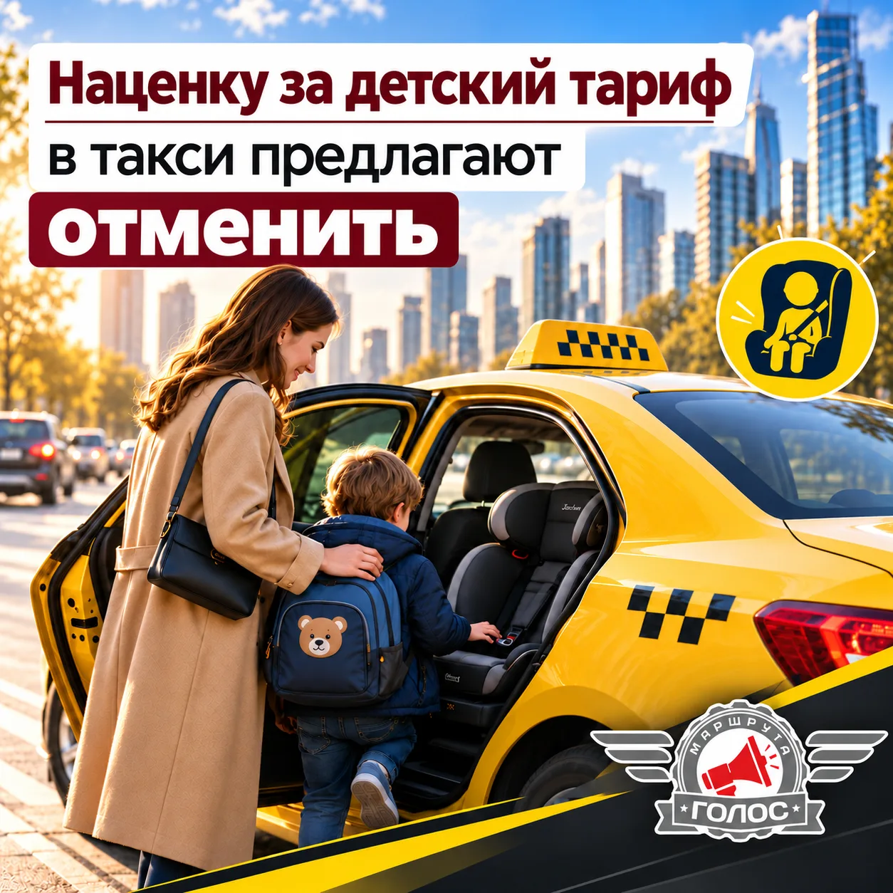 🚕 Наценку за детский тариф в такси предлагают отменить