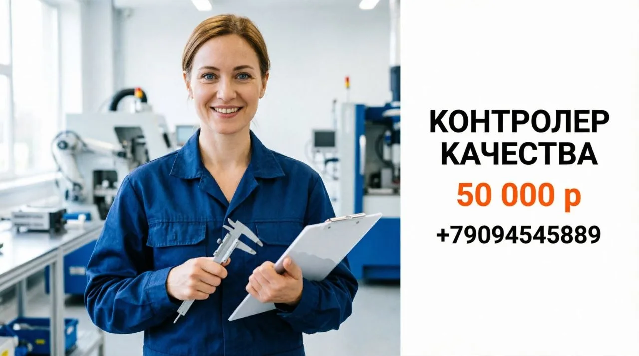 КОНТРОЛЕР КАЧЕСТВА (ОТК) | 50 000 р