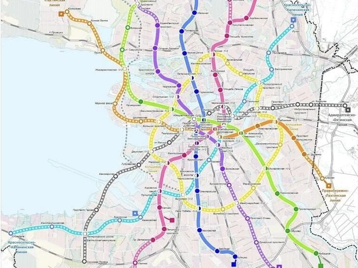В Петербурге строительство кольцевой линии метро отложили до 2040 года
