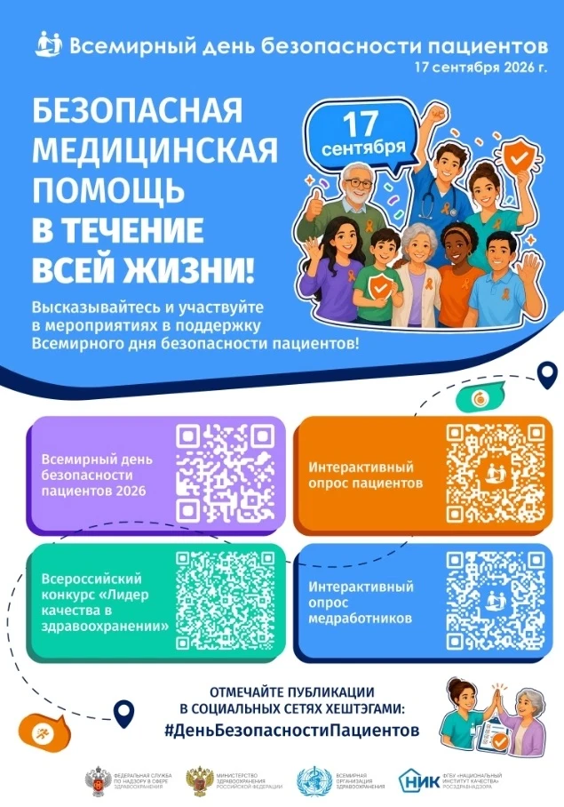Безопасность пациентов – это основополагающий принцип оказания медицинской помощи.