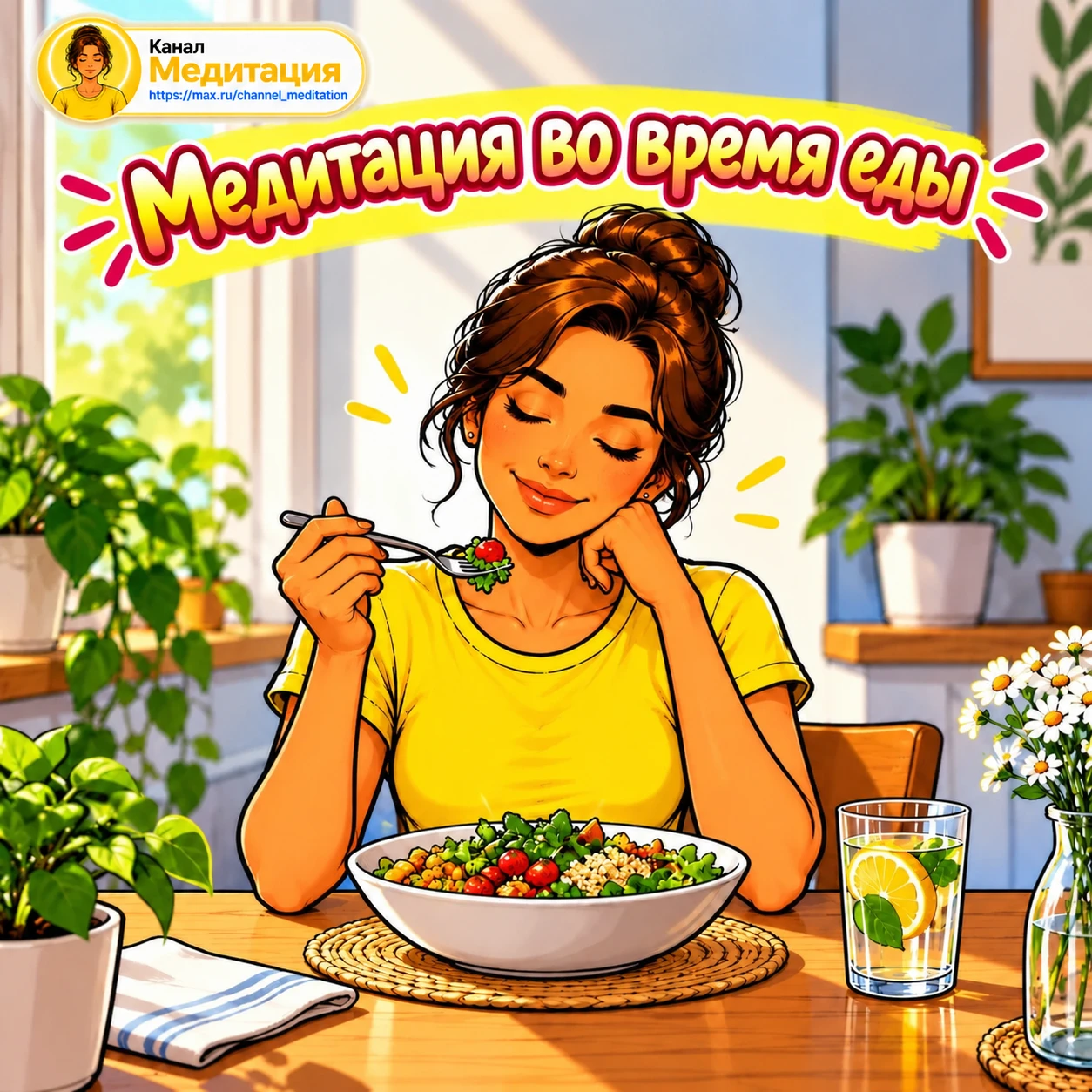 Медитация во время еды