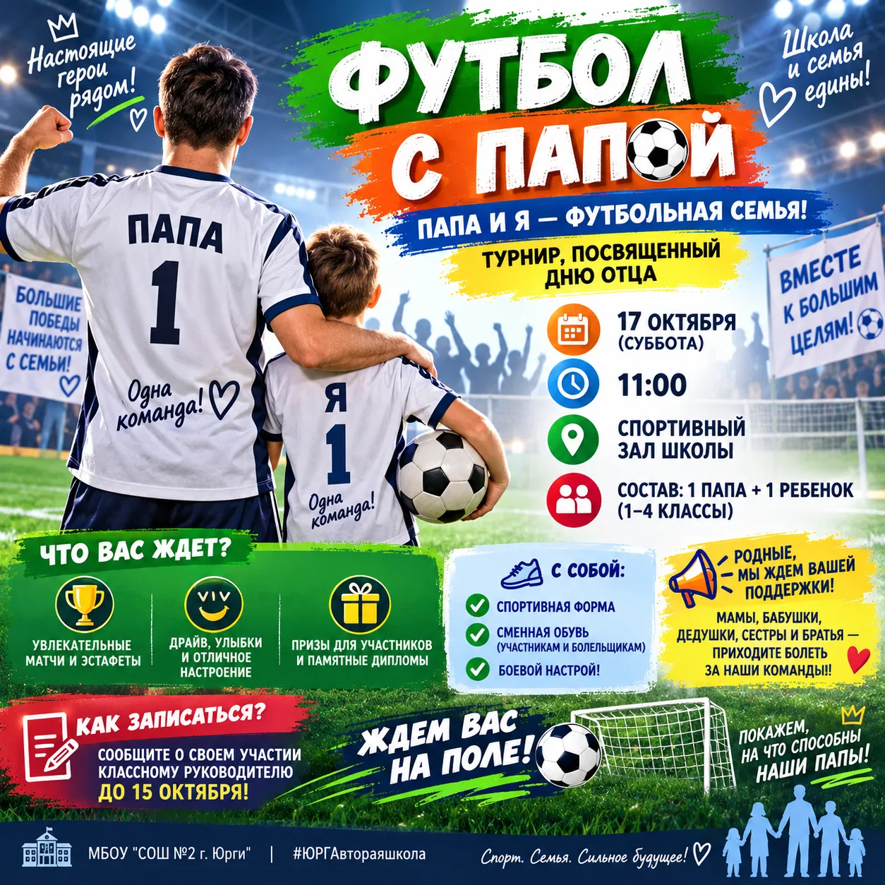 ⚽️ Папа и я — футбольная семья! ⚽️