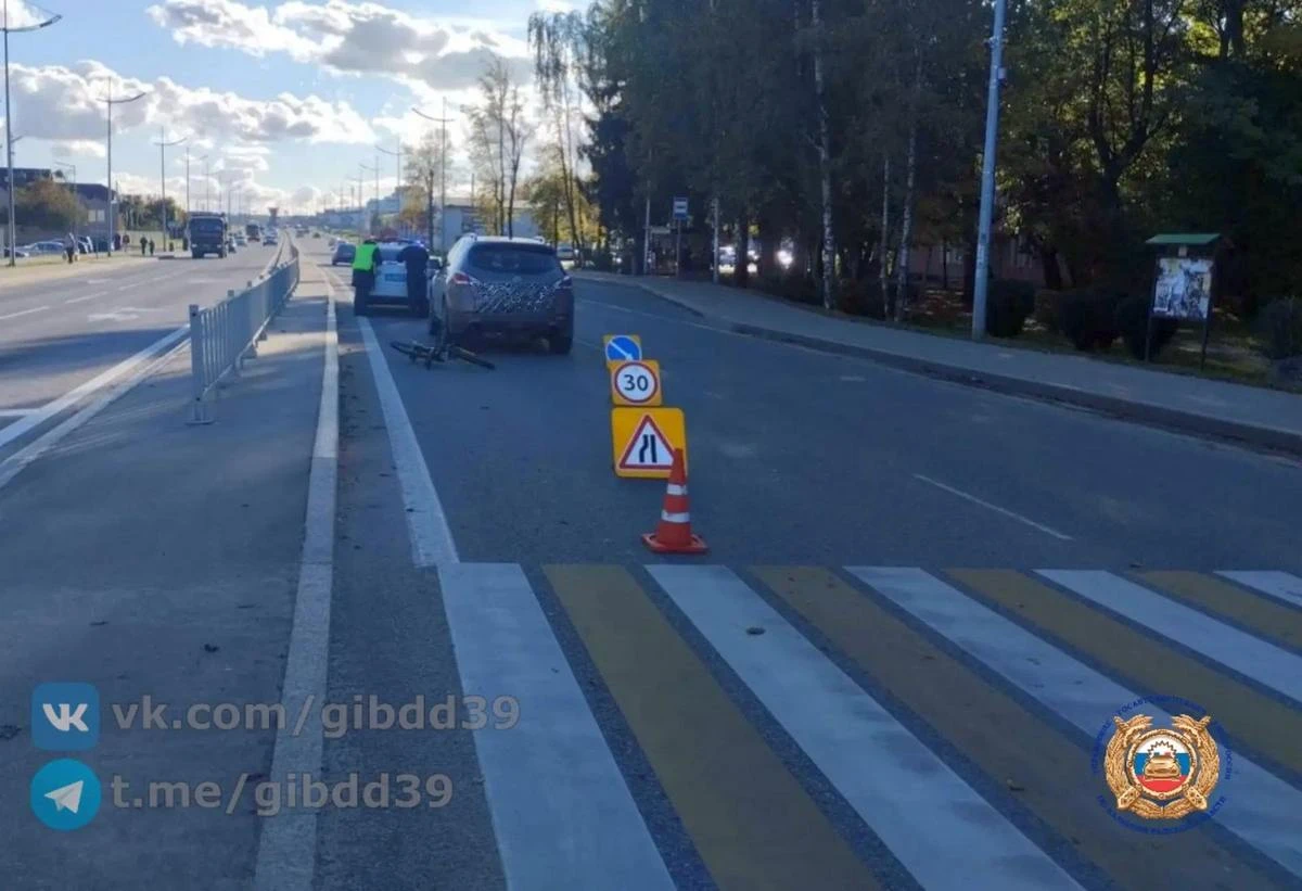 В Гурьевске водитель «наказал» школьника за правильный проход по «зебре»