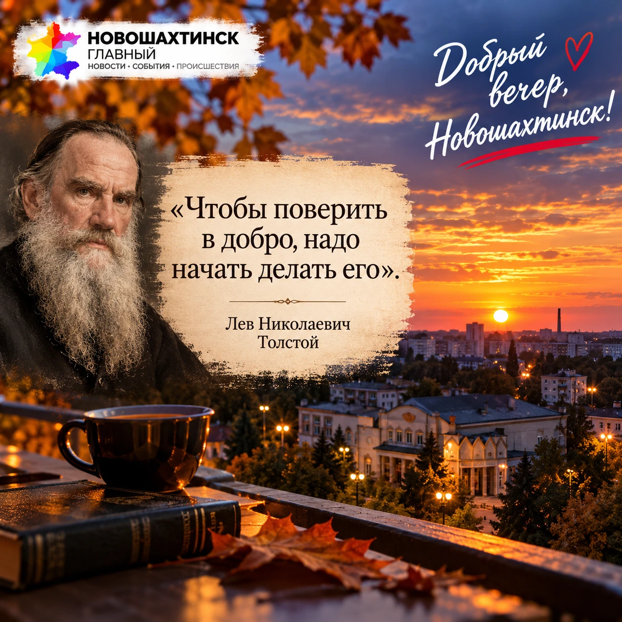 Добрый вечер, Новошахтинск! Пусть этот пятничный вечер подарит вам немного тишины и душ...