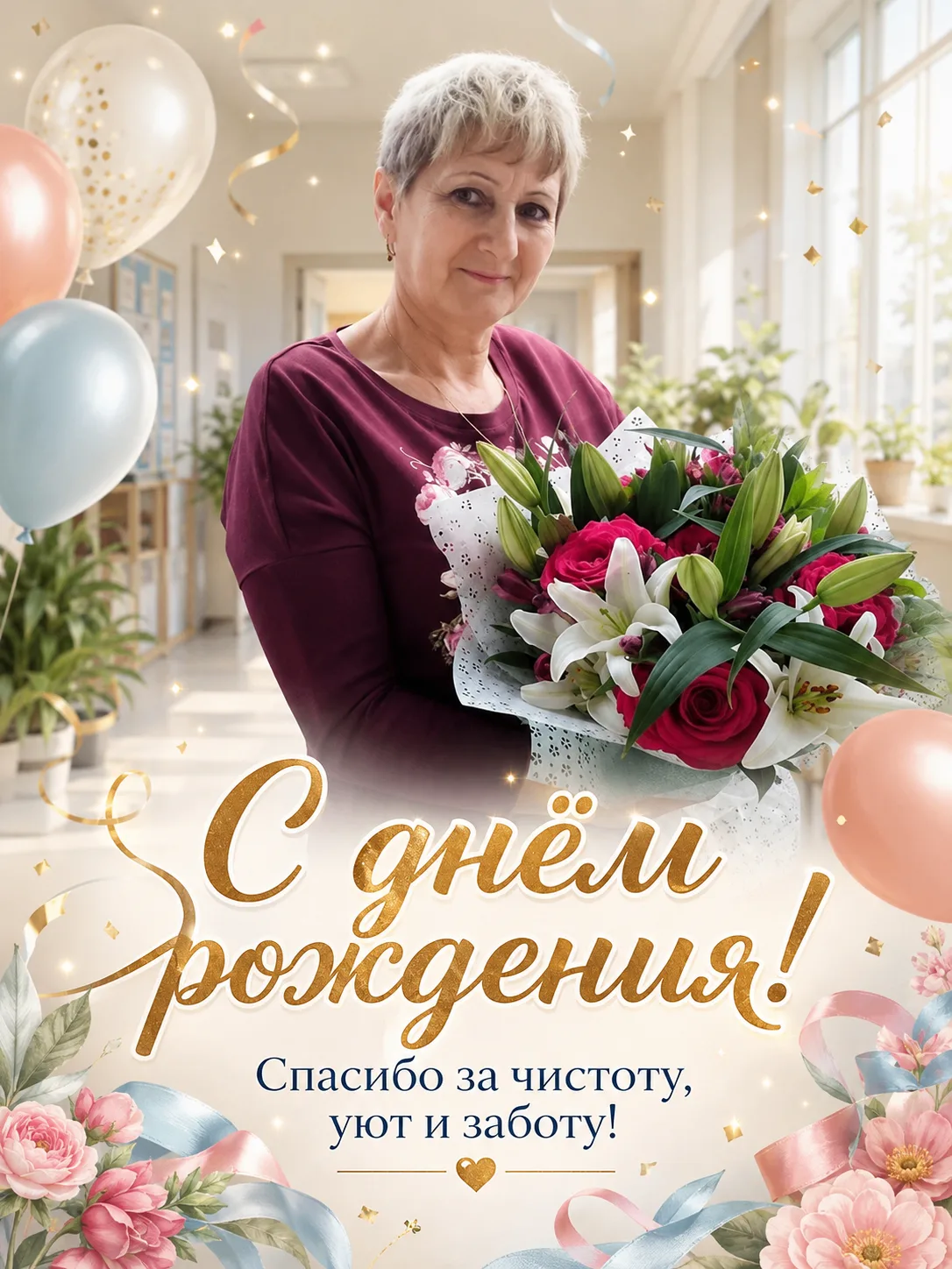 🎉 Поздравляем с днём рождения Чуканову Надежду Дмитриевну!