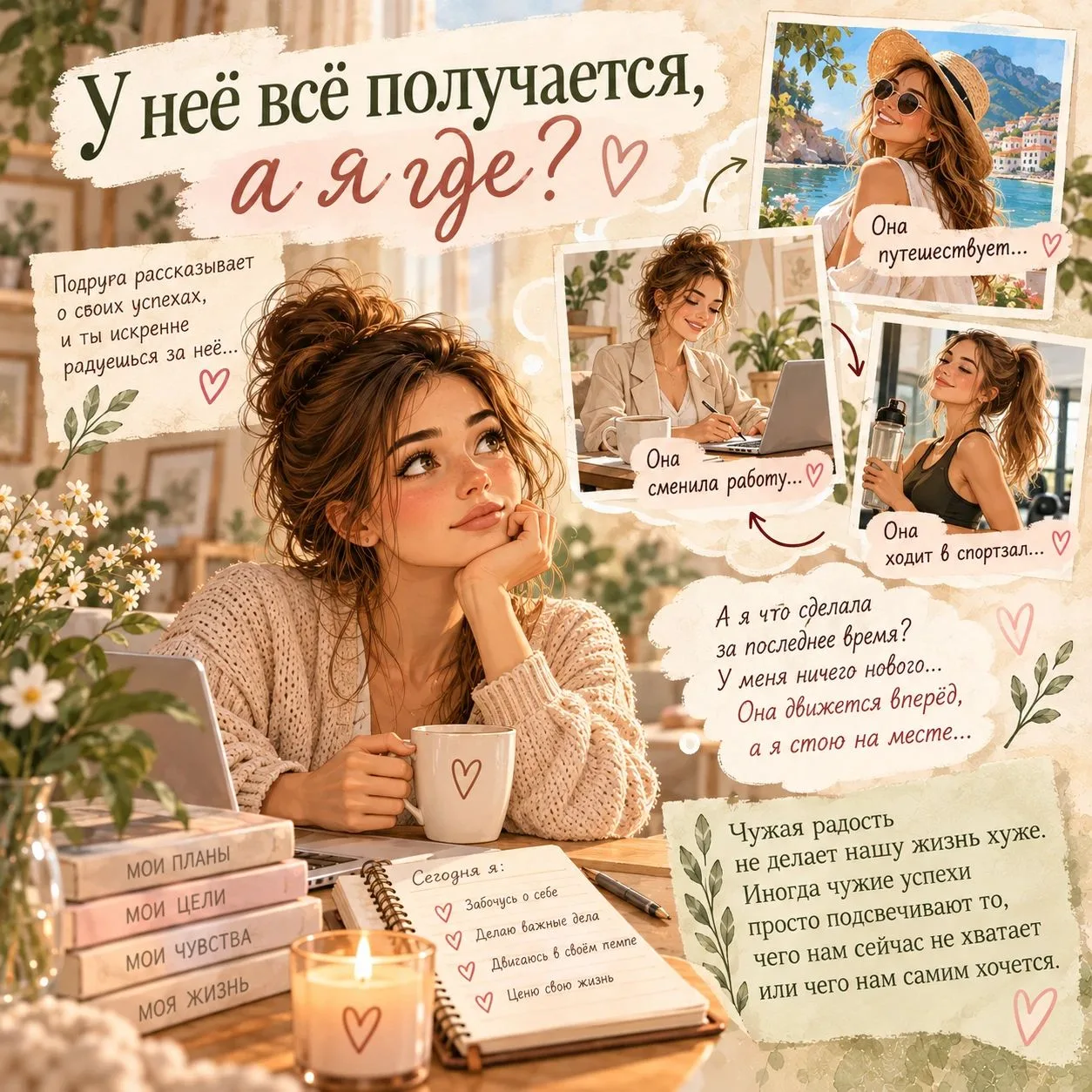 💭 «У неё всё получается, а я где?»