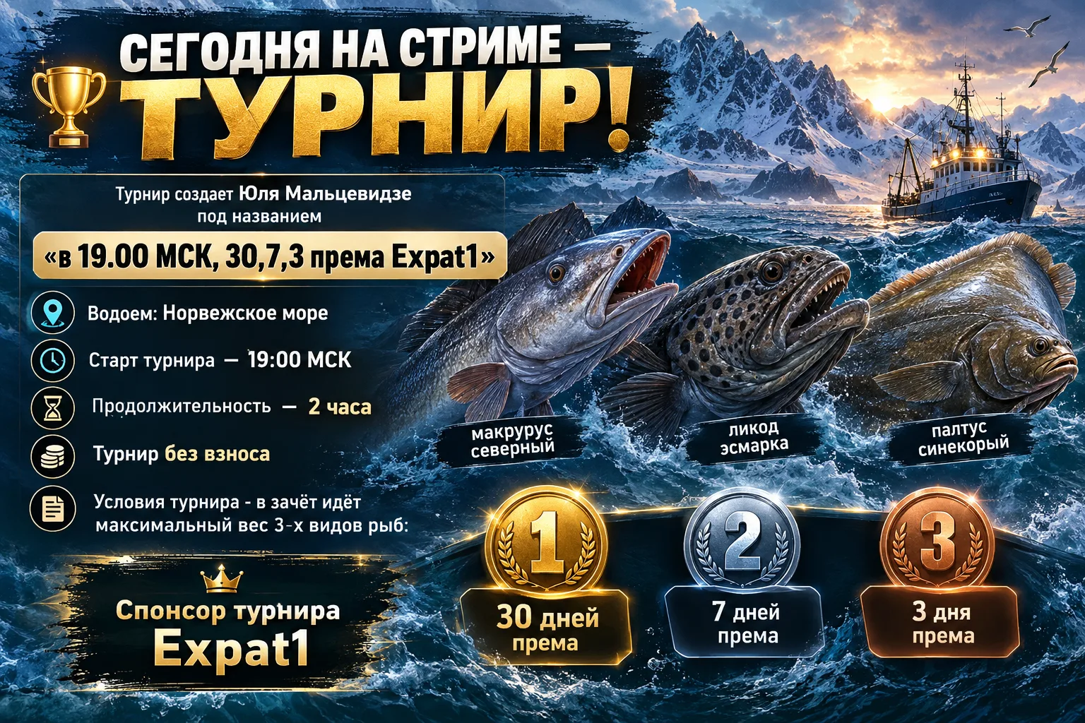 🏆 Сегодня на стриме — турнир!