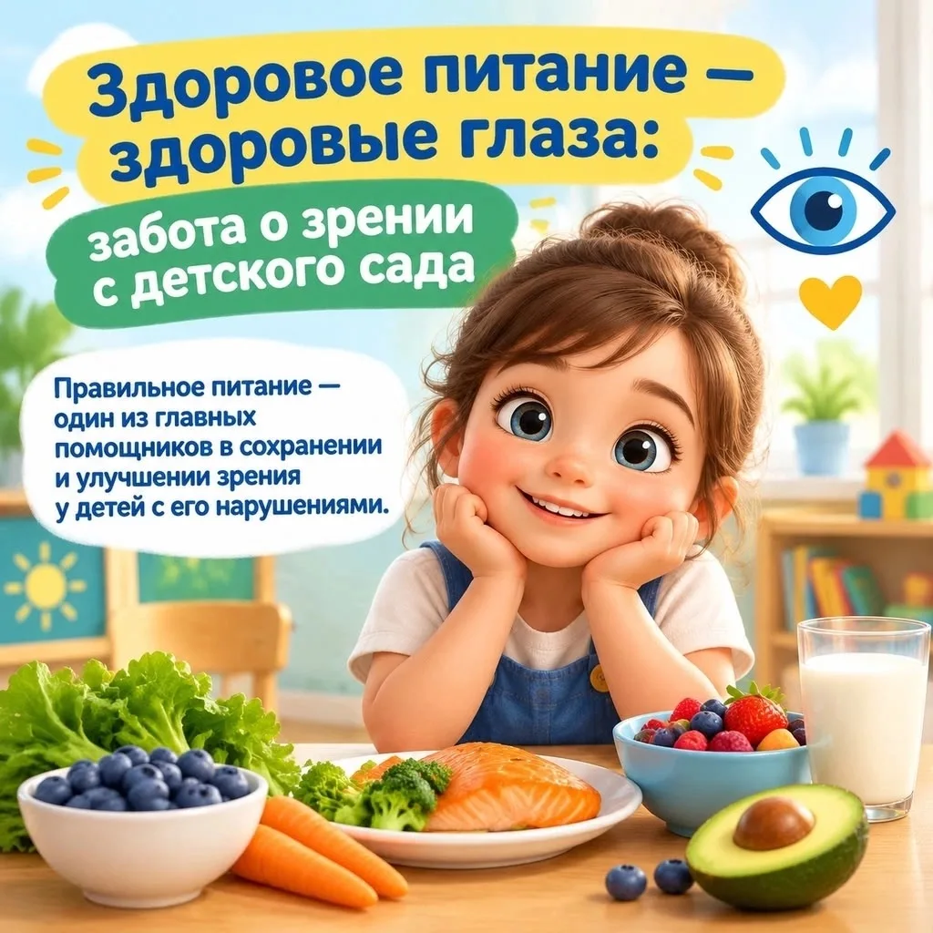 Забота о зрении с детского сада.