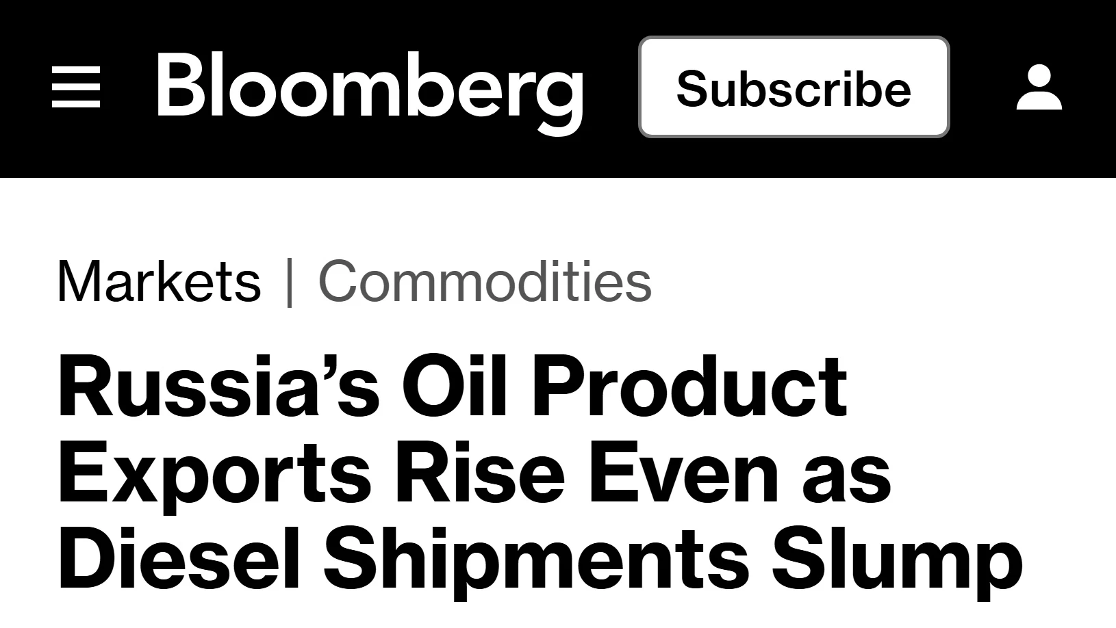 🇷🇺Российский экспорт нефтепродуктов растёт, несмотря на запрет поставок дизтоплива, —...