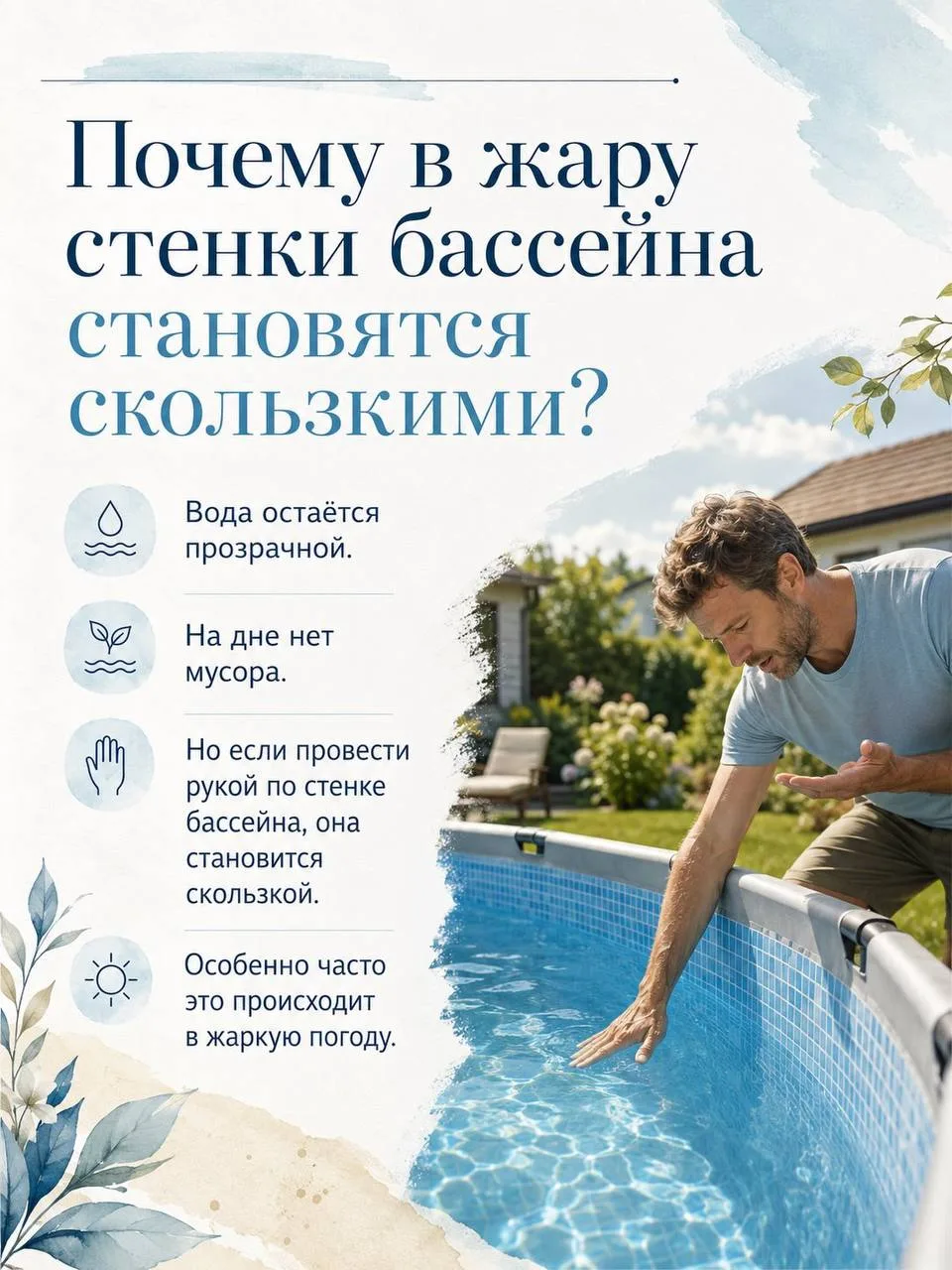 💧Уход за бассейном