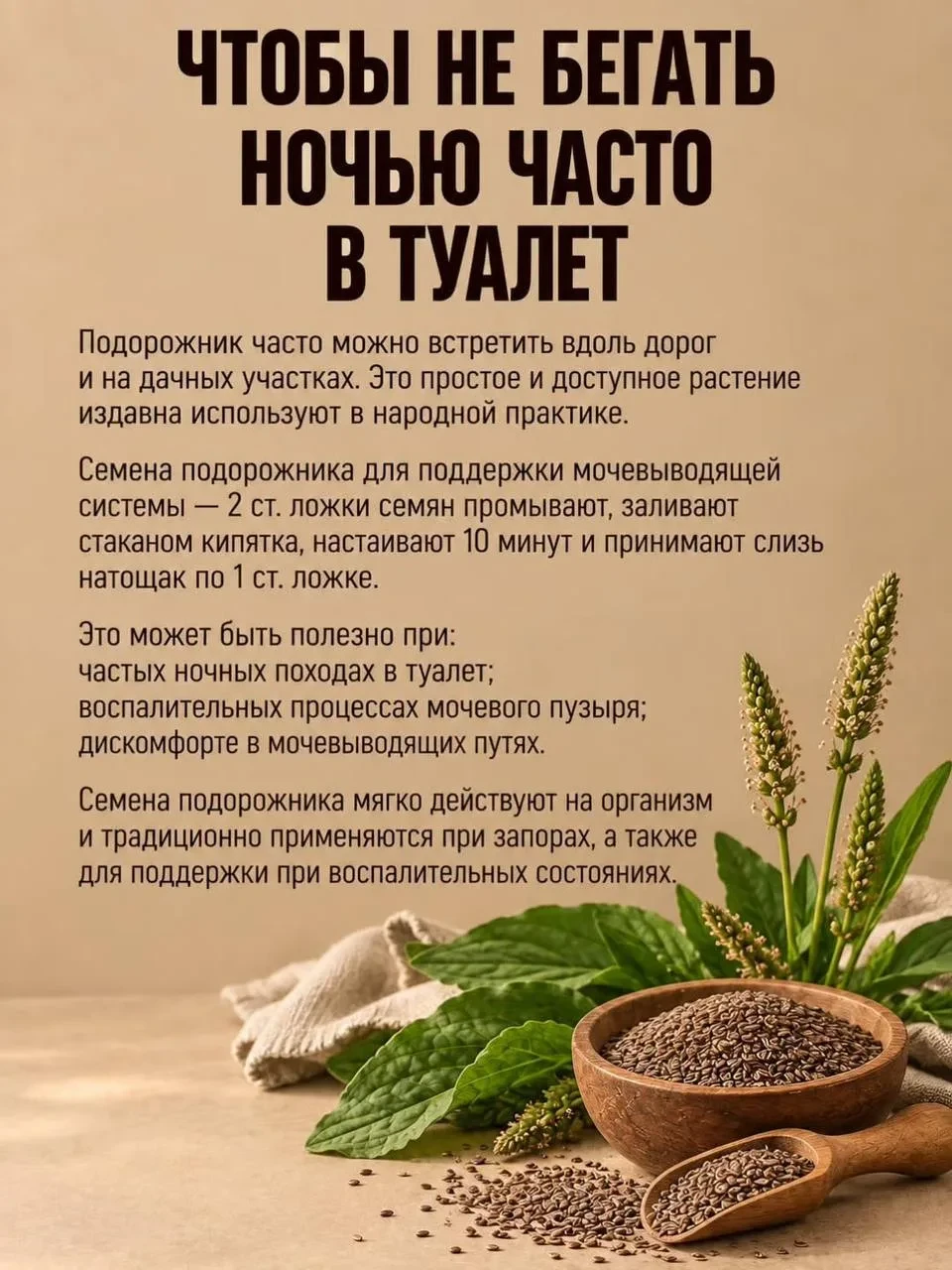 Чтобы не бегать часто ночью в туалет 🚽