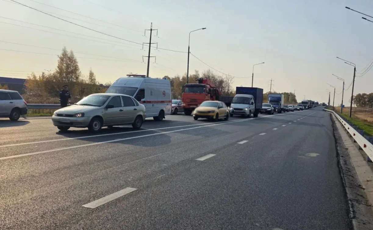 ❗️На Калужском шоссе женщина на легковушке сбила мужчину