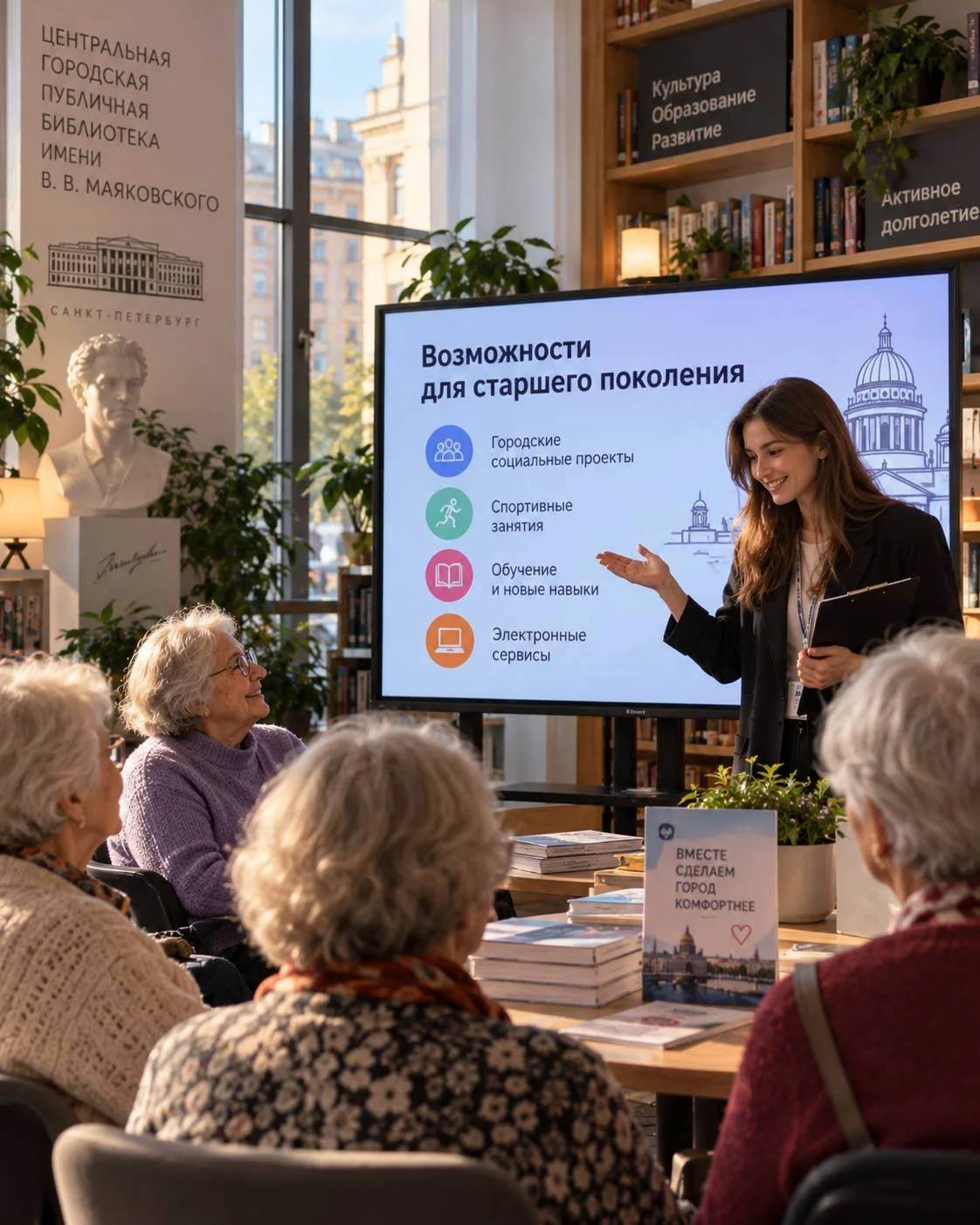 👵 Петербург — для старшего поколения открывают цикл бесплатных встреч