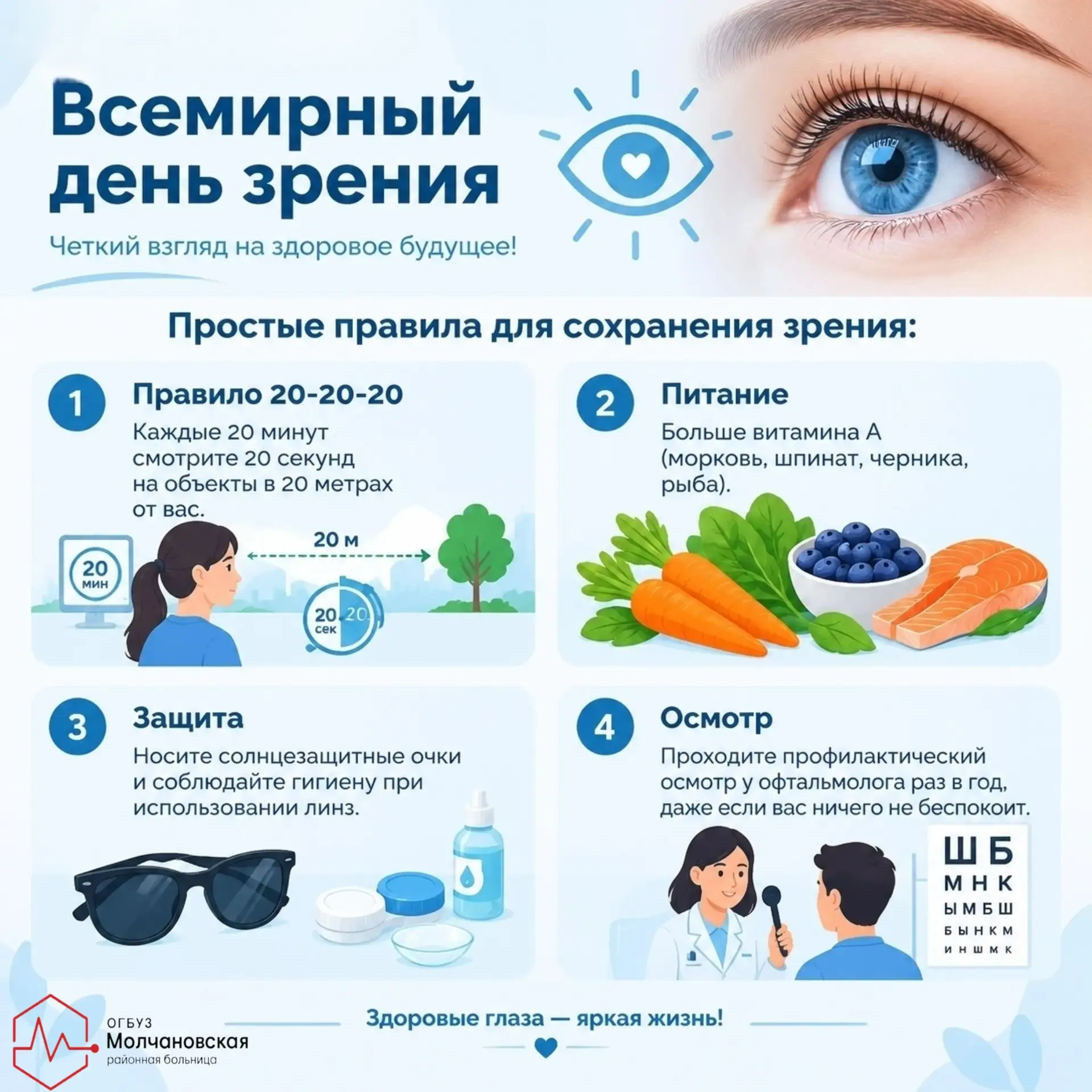 👁️ Сегодня — Всемирный день зрения! Берегите самое ценное.