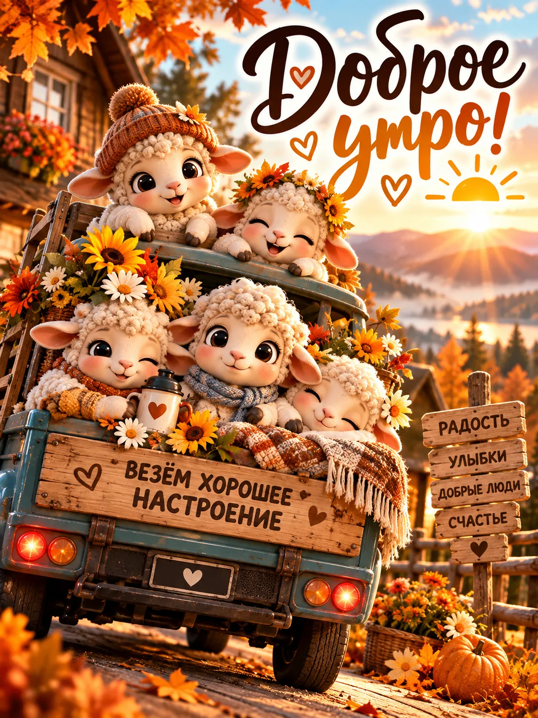 Доброе утро! 🐑☀️🍂