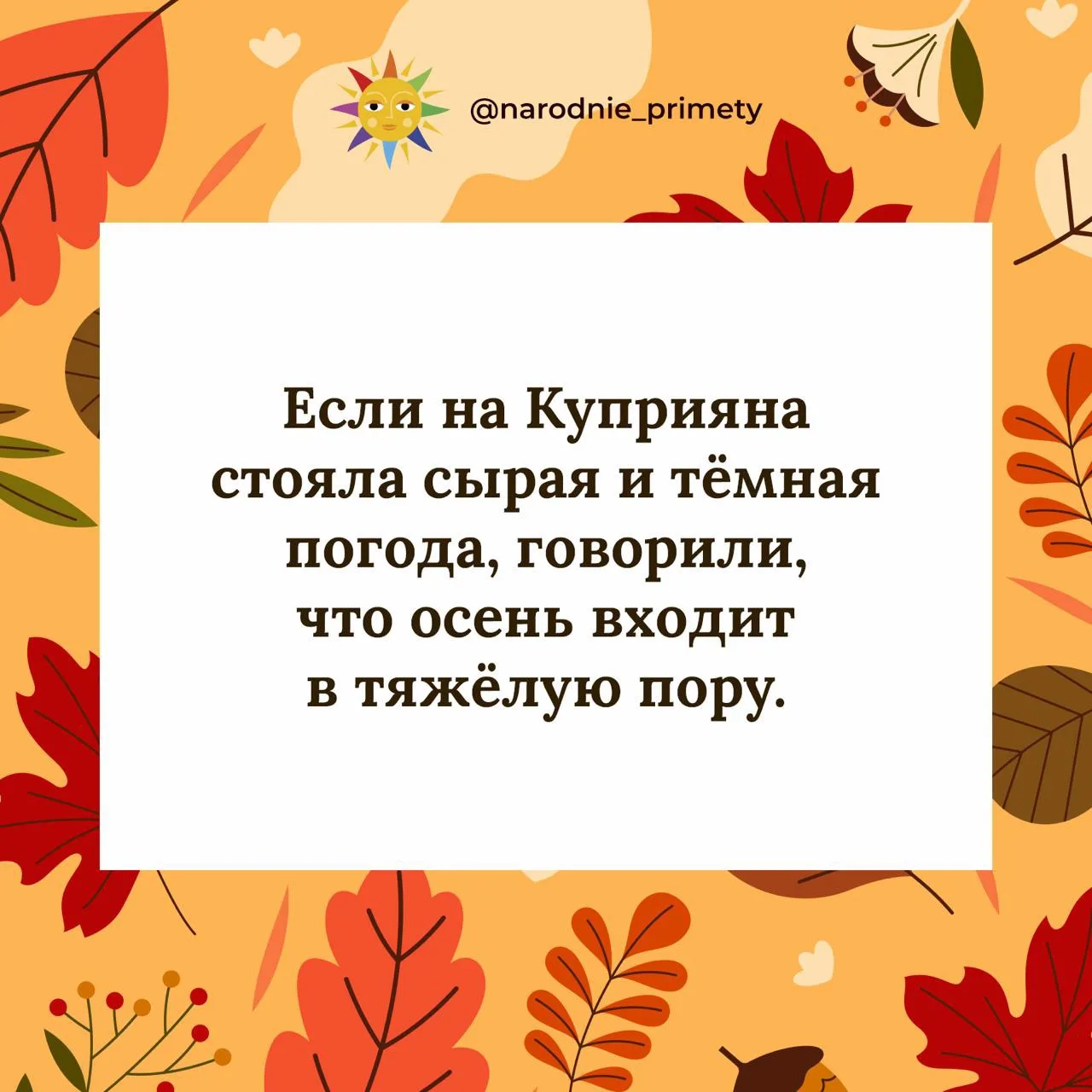 🌞Народные приметы
