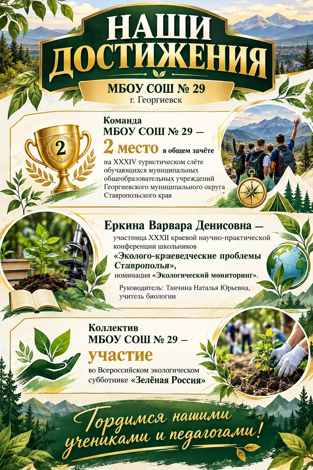 🏆 НАШИ ДОСТИЖЕНИЯ — НАША ГОРДОСТЬ! 🌿