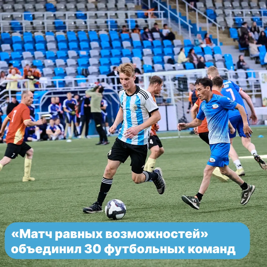 В Красноярске прошёл 12-й ежегодный турнир по мини-футболу «Матч равных возможностей»