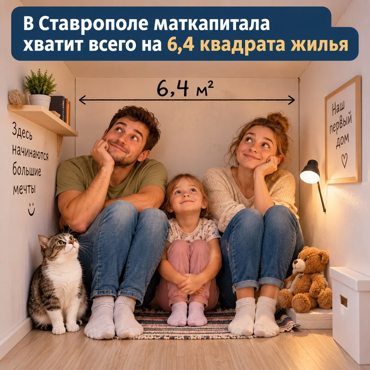 🏠 В Ставрополе маткапитала хватит всего на 6,4 квадратных метра жилья