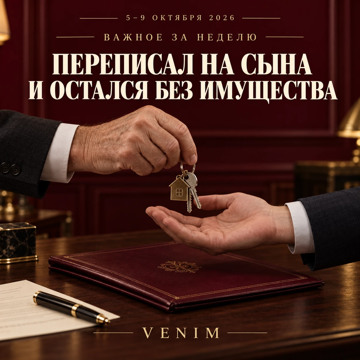 📌 7 октября Верховный Суд РФ рассказал о споре: отец передал сыну недвижимость и автом...
