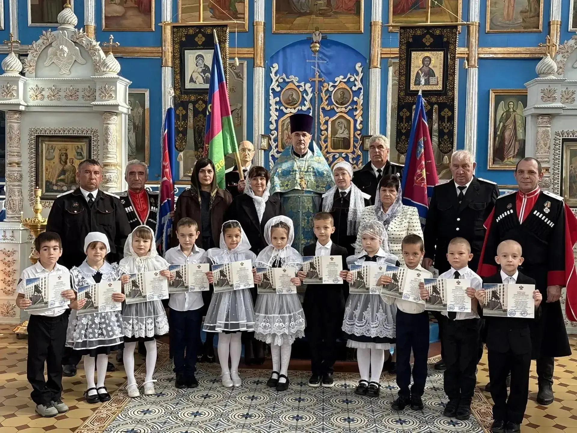 Торжественное посвящение в казачата в праздник Покрова!