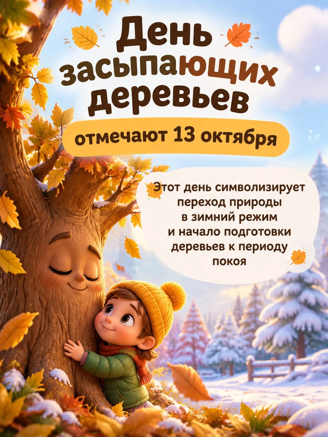 Деревья готовятся ко сну: о чем расскажет осенняя прогулка 13 октября?