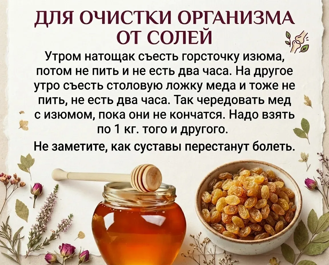 Очищаем организм от солей🙏