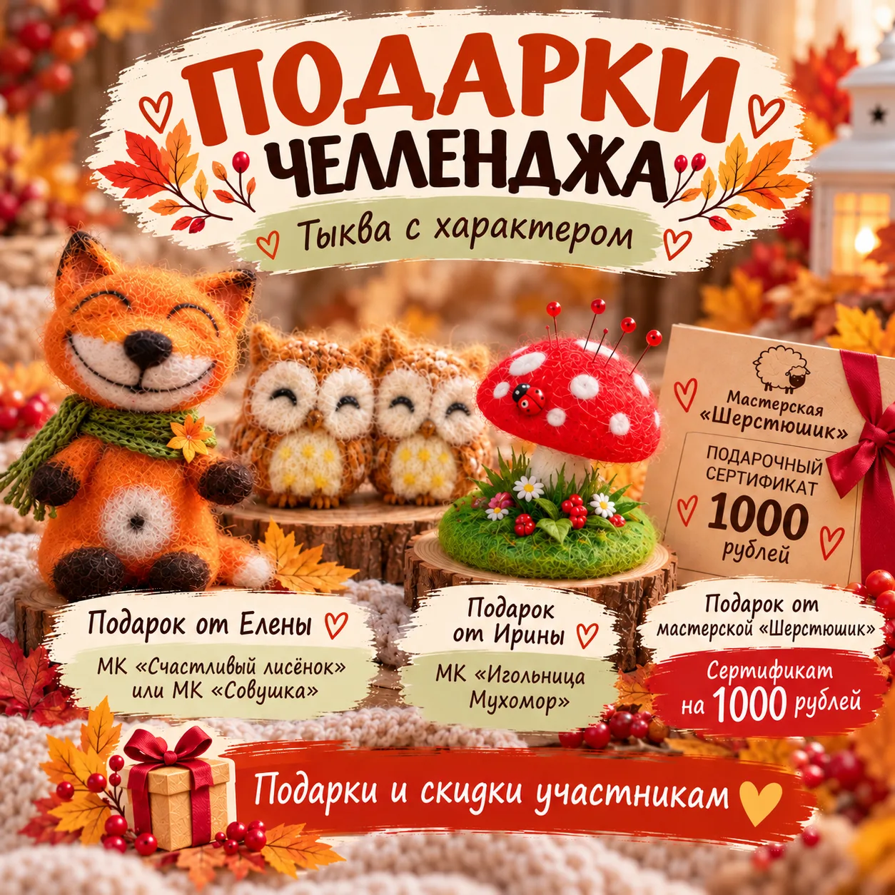 🎃 Девочки, хотите присоединиться к нашему с Еленой челленджу «Тыква с характером»?